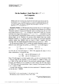 On the Smallest K Such That All K-2N + 1 Are Composite