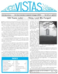 Vimy, Lest We Forget!