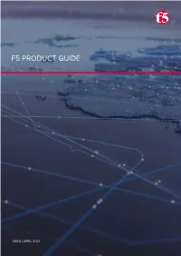 F5 EMEA Product Guide