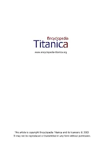 What Did the Survivors See of the Break-Up of the Titanic? by Bill Wormstedt