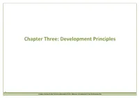 Chapter Three: Development Principles