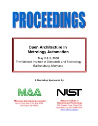 Open Architecture in Metrology Automation