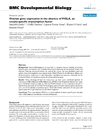 Ovarian Gene Expression in the Absence of FIGLA, an Oocyte