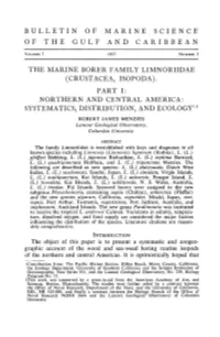 The Marine Borer Family Limnoriidae (Crustacea, Isopoda).&lt;Br&gt; Part I