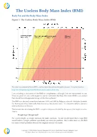 The Useless Body Mass Index (BMI) Body Fat and the Body Mass Index Figure 1: the Useless Body Mass Index (BMI)