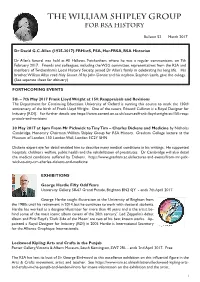 The William Shipley Group for Rsa History