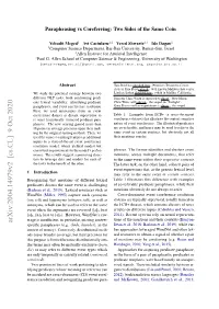 Arxiv:2004.14979V2 [Cs.CL] 9 Oct 2020 Speciﬁc Paraphrases (E.G