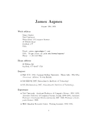 James Aspnes