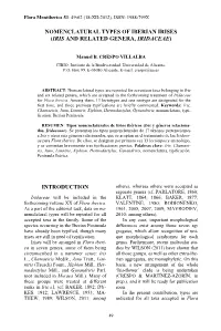 Nomenclatural Types of Iberian Irises (Iris and Related Genera, Iridaceae)