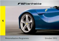 October 2012 Personalization Programme