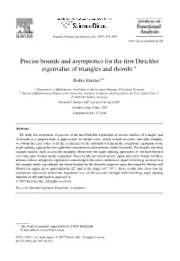 Precise Bounds and Asymptotics for the First Dirichlet Eigenvalue Of