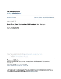 Real-Time Data Processing with Lambda Architecture