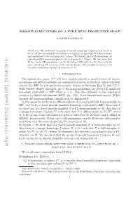 Smooth Structures on a Fake Real Projective Space