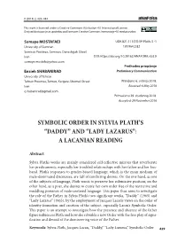 Symbolic Order in Sylvia Plath's “Daddy” and “Lady