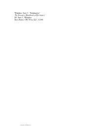 Whitaker, Jerry C. “Frontmatter” the Resource Handbook of Electronics