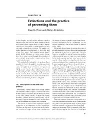 Extinction and the Practice of Preventing Them