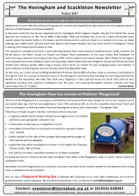 The Hovingham and Scackleton Newsletter August 2017