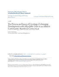 The Process and Issues of Creating a Cohousing Development with Affordable Units in an Affluent Community: Stamford, Connecticut