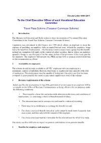 Travel Pass Scheme (Taxsaver Commuter Scheme)