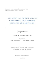 Duplication in Biological Databases Further Limit the Development of the Related Duplicate Detection Methods