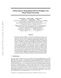 Global Sparse Momentum SGD for Pruning Very Deep Neural Networks