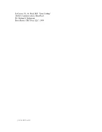 Line Coding” Mobile Communications Handbook Ed