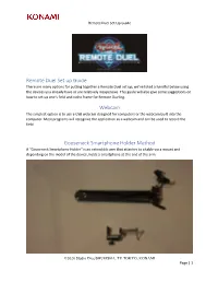 Remote Duel Set up Guide Webcam Gooseneck Smartphone Holder Method