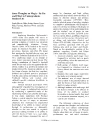 Some Thoughts on Magic: Its Use and Effect in Undergraduate Student Life