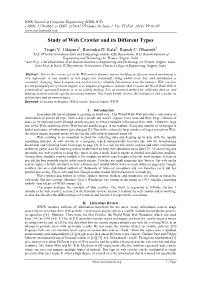 Study of Web Crawler and Its Different Types