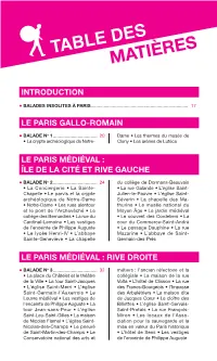 Table Des Matières Introduction