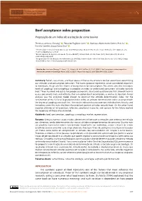 Beef Acceptance Index Proposition