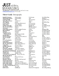 Chris Coady Discography