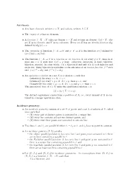 Set Theory. • Sets Have Elements, Written X ∈ X, and Subsets, Written a ⊆ X. • the Empty Set ∅ Has No Elements