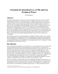 Summary of Produced Water Management Practices