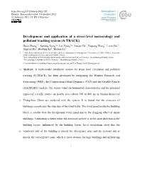 Development and Application of a Street-Level Meteorology and Pollutant Tracking System