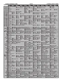 Sunday Morning Grid 1/29/12 Latimes.Com/Tv Times