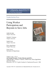 Using Worker Participation and Buyouts to Save Jobs