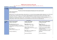 FBS Draft Onference Program