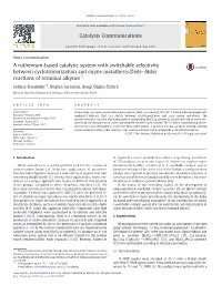 A Ruthenium-Based Catalytic System with Switchable Selectivity Between Cyclotrimerization and Enyne Metathesis/Diels–Alder Reactions of Terminal Alkynes☆