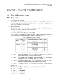 Chapter 4. Road and Structure Design
