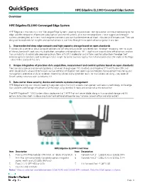 HPE Edgeline EL1000 Converged Edge System