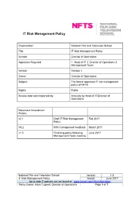 IT Risk Management Policy
