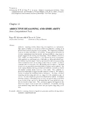 Abductive Reasoning and Similarity: Some Computational Tools