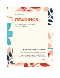 Diversity Readings