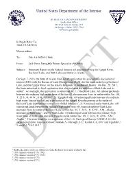 Draft Summary Report on the Federal Interest in Lands Underlying The