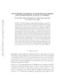 Isogeometric Multilevel Quadrature for Forward and Inverse Random Acoustic Scattering