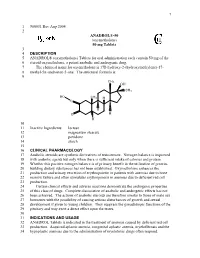 Oxymetholone
