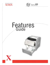 Phaser 4400 Laser Printer Features Guide