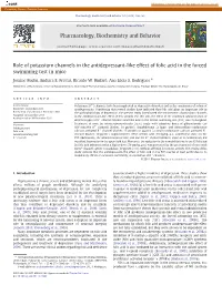 Role of Potassium Channels in the Antidepressant-Like Effect of Folic Acid in the Forced Swimming Test in Mice