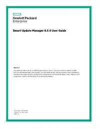 Smart Update Manager 8.5.0 User Guide